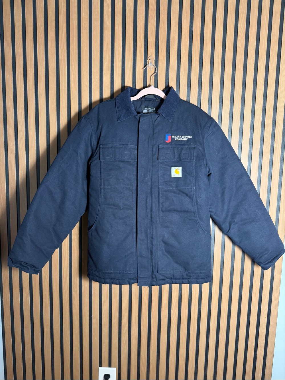Carhartt Dark Blue Insulated Work Coat size S